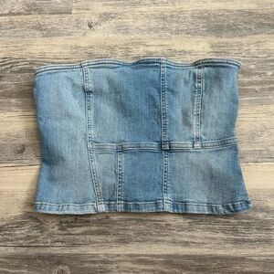 Denim crop top